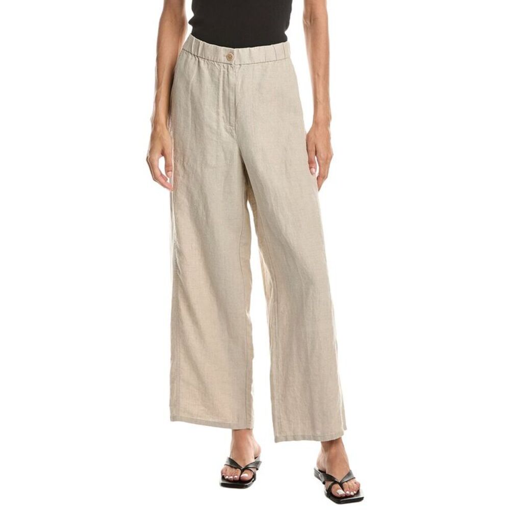 Eileen Fisher Womens  Wide Ankle Pant, White